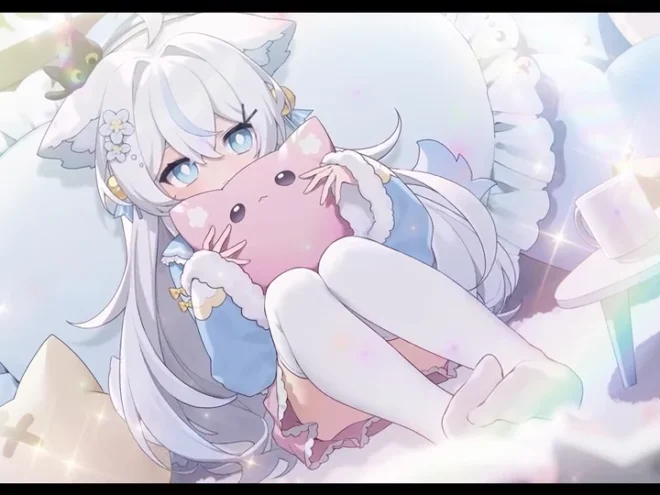 猫娘 蓬松 早晨 4K动态壁纸