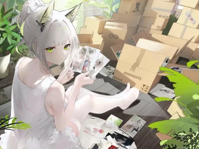 明日方舟 凯尔希 白毛兽耳 4K高清壁纸